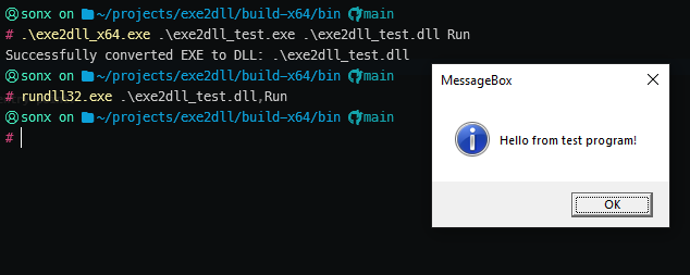 Running the DLL with rundll32