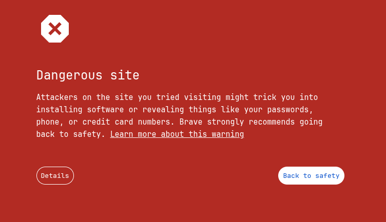Phishing website