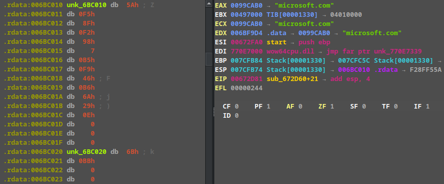 Debug string obfuscation
